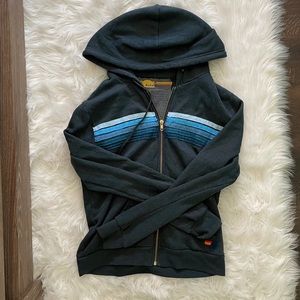 Aviator nation five stripe hoodie (WORN ONCE)